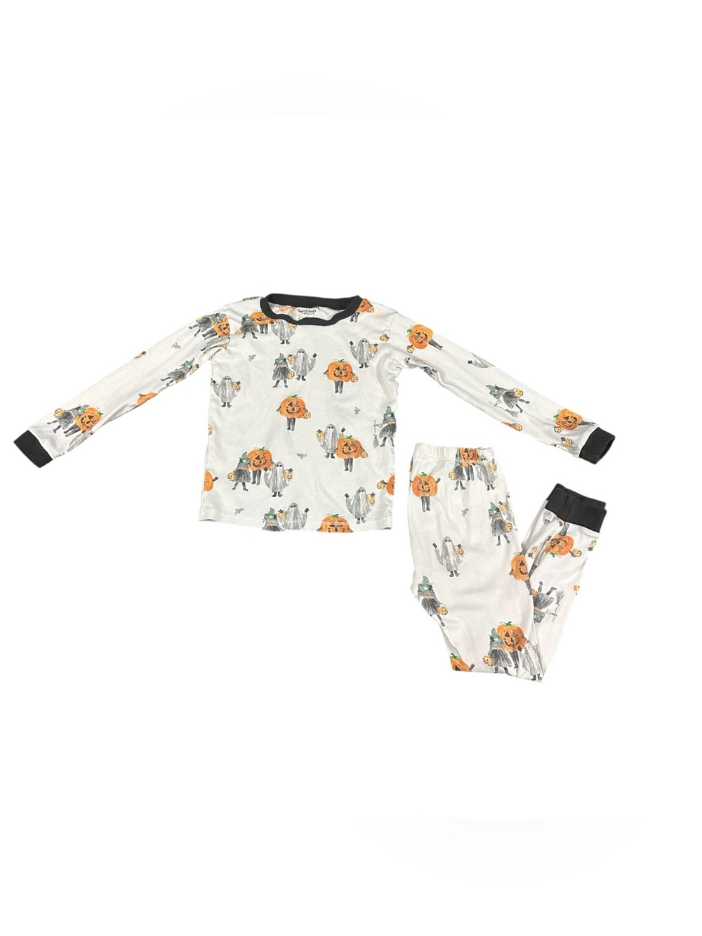 Burt’s Bees Baby Kids Halloween Pajama Set 2 Piece Organic Cotton Ghost Pumpkin